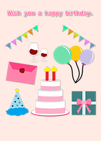 Wish you a happy birthday.(JAPAN)