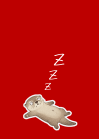Otter02 red & beige