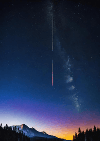 Mountain, Sea, and Moonlit Night 55af2A