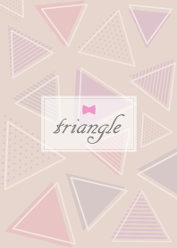 Triangle Ribbon'mocha brown'