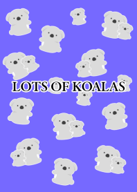 LOTS OF KOALASj-BLUE PURPLE