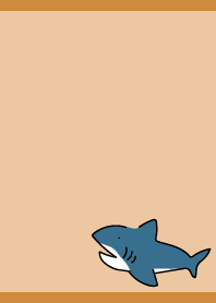 Lazy Shark on brown