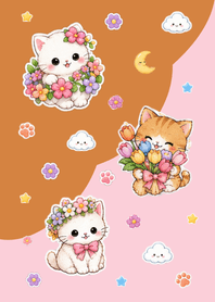 Pop Meow Pink & Brown.w