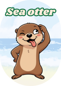 療癒海獺(Blue 01)