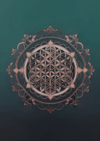 古典的生命之花(玫瑰金色)