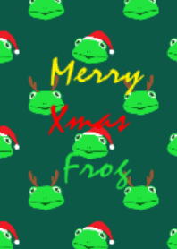 Merry xmas frog