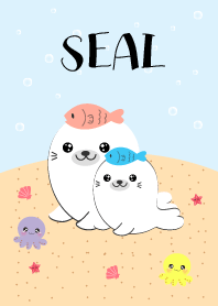 I Love Cute Seal Theme