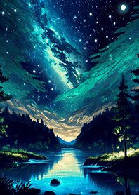 Beautiful starry night view#1219