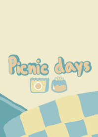Picnic Days Pastel blue and yellow