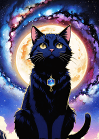 Night Moon Star Cat 04a08e