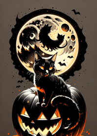 浮世絵万聖節猫 bdE9ba