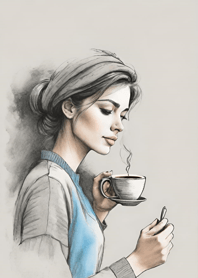 Leisurely coffee time   0FEF5e