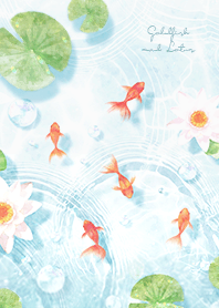 Healing goldfish and water lilies - 03