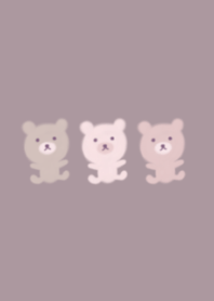 くすみカラーくまさんの着せ替え