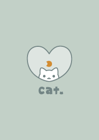 貓 月亮 [暗綠色]