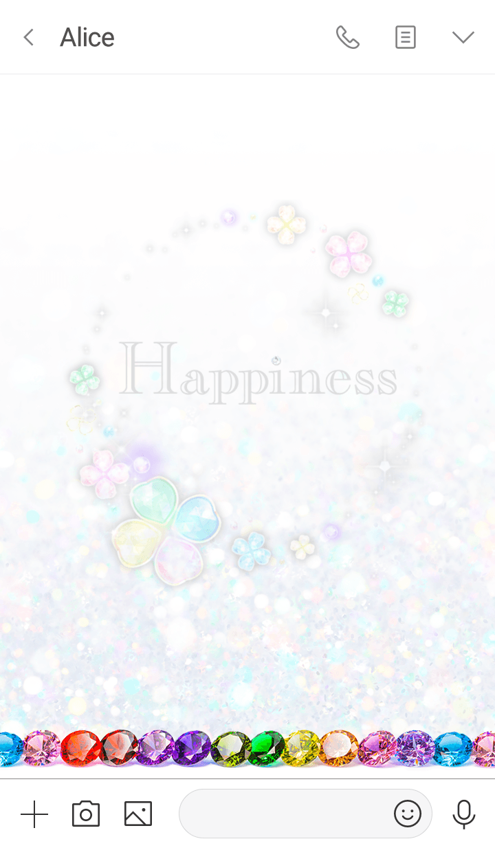 Line クリエイターズ着せかえ 幸福を呼ぶ宝石の着せかえ