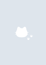 Cat & Pad /pale blue gray