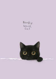 Blinky Black Cat (Purple)