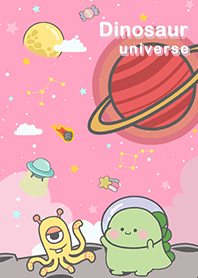 浩瀚宇宙/恐龍與外星人/月球/粉紅色星空2