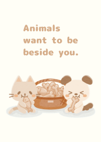 Animals want to be beside you.049-2Beige