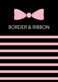 BORDER & RIBBON -Pink Ribbon 1-