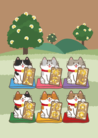森の招き猫!(奶茶色)
