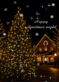 Christmas night christmas tree!!