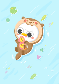 sea otter oronge