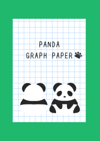 PANDA GRAPH PAPER-GREEN-WHITE