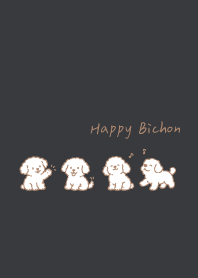 Happy Bichon_black