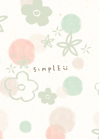 Simply watercolor Circle Flower11 Japan