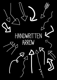 Handwritten arrow joc