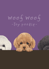 Woof Woof - Toy poodle - ANCIENT PURPLE