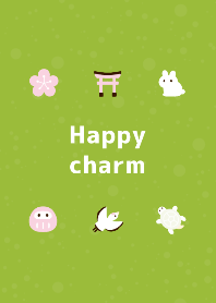 Happy charm green