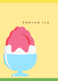 Summer shaved ice01 on yellow