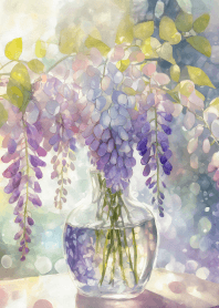 Wisteria flowers in a vase! Vol.1