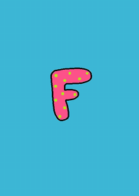 (initial F(pink yellow green dot)x blue)