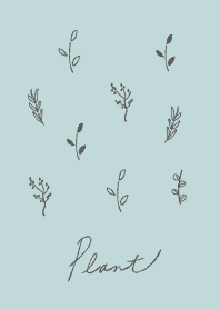 Simple Plants -mint gray