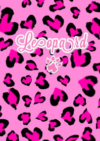 Heart leopard pink version
