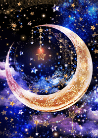 運気アップ☆幻想的な三日月着せかえ