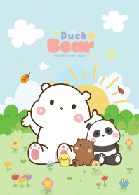 น้องหมี&น้องเป็ด สวนดอกไม้ คาวาอี้