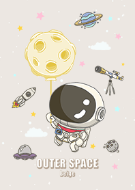 Outer Space2/Galaxy/Baby Spaceman/beige