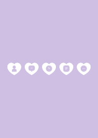 シンプルハート（purple)V.49