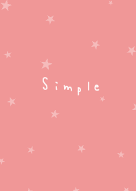 Natural red. Star pattern.