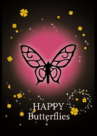 Pink : Happy butterflies