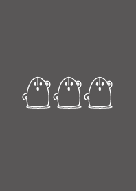 Haniwa simple three white black