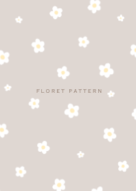Floret Pattern  beige Ver.i