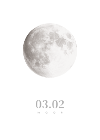 Moon - March 2nd - White