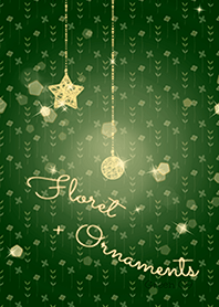 Floret and ornaments/green09