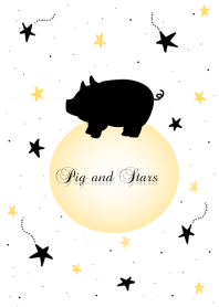 Cute Pig and Stars